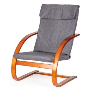 ModernHome Relaxációs szék szürke / dió, TXWQM-31 Dió / Szürke