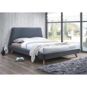 GANT kárpitozott ágy, 160x200 cm, szürke Matrac: matrac nélkül