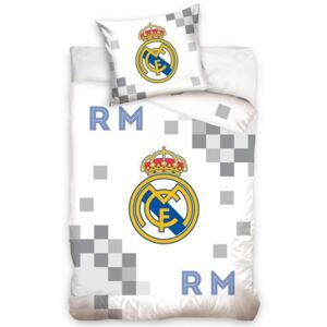 Real Madrid Dados Grey pamut ágynemű, 140 x 200 cm, 70 x 90 cm