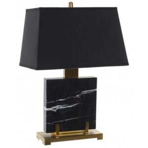 LA-162740 - Lámpa, asztali, márvány, fém, 47x25x72, 72, fekete