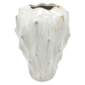 Flora elefántcsont fehér kerámia váza, ø 23,5 cm - PT LIVING
