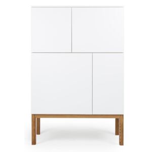 Patch fehér négyajtós szekrény, 92 x 138 cm - Tenzo