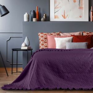 Tilia Plum lila ágytakaró, 220 x 240 cm - AmeliaHome