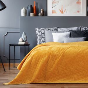 Laila Honey sárga ágytakaró, 220 x 240 cm - AmeliaHome
