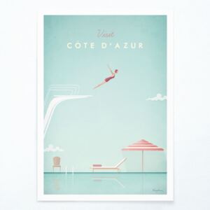 Côte d'Azur poszter, A2 - Travelposter