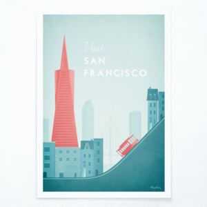San Francisco poszter, A3 - Travelposter