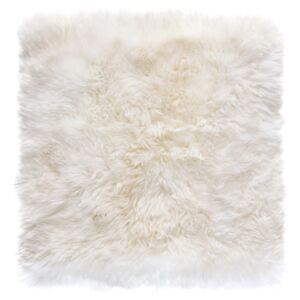 Zealand Square fehér bárányszőrme szőnyeg, 70 x 70 cm - Royal Dream