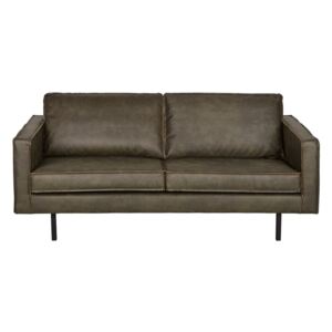 Rodeo barna kétszemélyes kanapé, újrahasznosított bőrhuzattal - De Eckhoorn