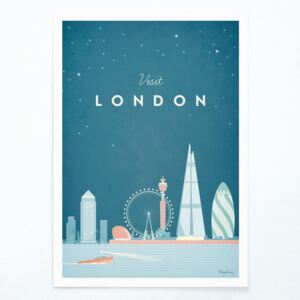 London poszter, A3 - Travelposter