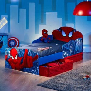 Ourbaby Spiderman light up eyes bed kék piros 140x70 cm