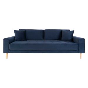 LIDO II kék bársony kanapé