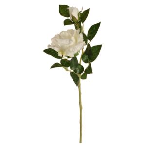 Tearózsa művirág, fehér, 47 cm
