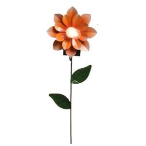 Napelemes virág lámpa, 49,5 cm Narancs