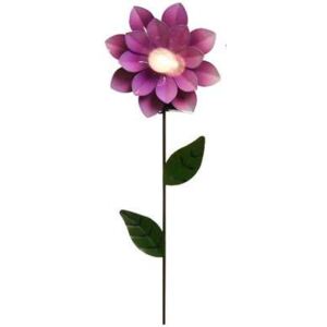 Napelemes virág lámpa, 49,5 cm Lila