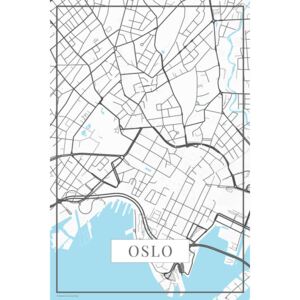 Oslo white térképe