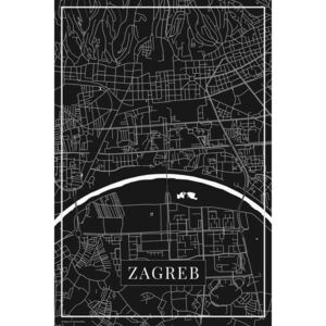 Zagreb black térképe