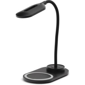 Platinet LED Asztali lámpa LED/3W/5V vezeték nélküli töltéssel fekete PL0118