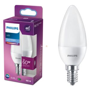 Philips E14 LED 7W 830lm 6500K daylight - 60W izzó helyett