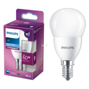Philips E14 LED kisgömb 7W 830lm 6500K daylight - 60W izzó helyett