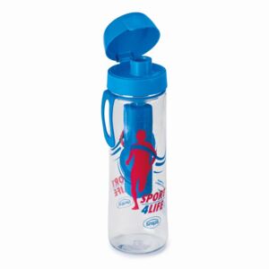 Sport kék vizespalack szűrővel, 750 ml - Snips