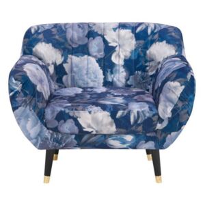 Benito Floral kék fotel - Mazzini Sofas