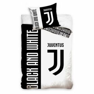 FC Juventus Bianco e Nerio pamut ágynemű, 140 x 200 cm, 70 x 90 cm