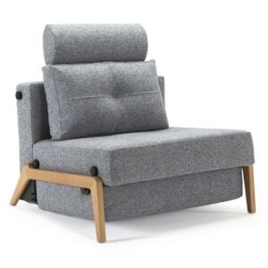 Cubed Wood Twist Granite szürke kinyitható fotel - Innovation