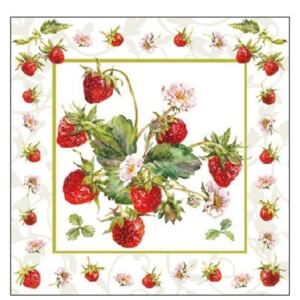 Fresh Strawberries papírszalvéta 25x25cm, 20db-os