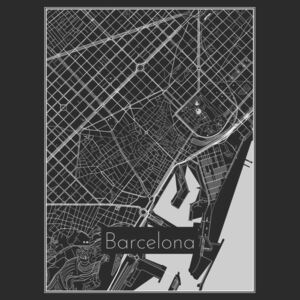 Ábra Map of Barcelona, Nico Friedrich