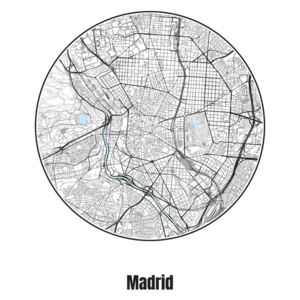 Ábra Map of Madrid, Nico Friedrich