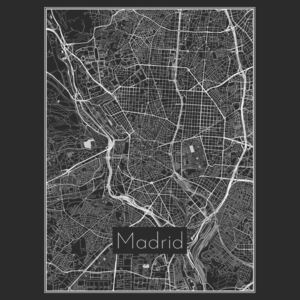 Ábra Map of Madrid, Nico Friedrich