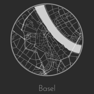 Ábra Map of Basel, Nico Friedrich