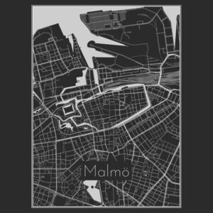 Ábra Map of Malmö, Nico Friedrich