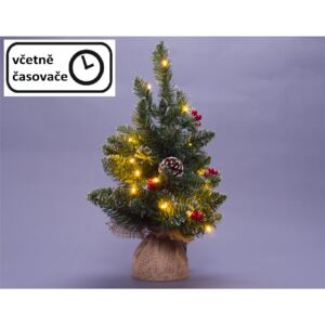 Karácsonyfa világítással 50 LED - 90 cm