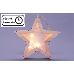 Karácsonyi 3D csillag dísz - 8 LED