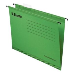 Függőmappa, újrahasznosított karton, A4, ESSELTE Classic, zöld (E90318)