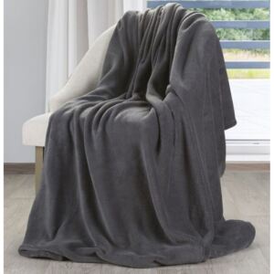 Gyönyörű univerzális takaró sötétszürke színben Szélesség: 150 cm | Hossz: 200 cm