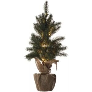 Havas LED karácsonyfa, melegfehér, 52cm, elem nélkül, időzítővel