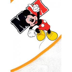 Disney Mickey kapucnis törölköző 70x90 cm fehér/okker
