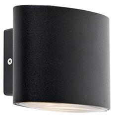 Modern kültéri fali lámpa fekete, LED IP44 - petesejt