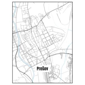Ábra Map of Prešov, Nico Friedrich