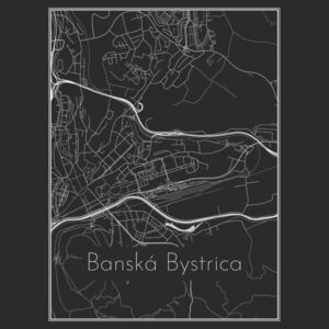 Ábra Map of Banská Bystrica, Nico Friedrich