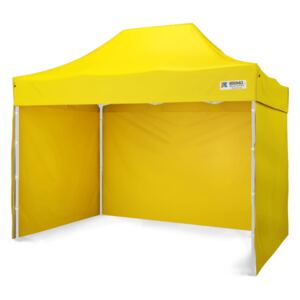 Kerti sátor 2x3m - 2x3m plusz 3 oldalfal - sárga