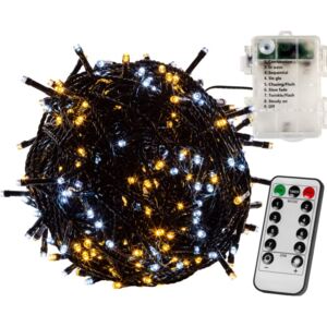 Akku fényfüzér VOLTRONIC® - 5m/50x LED fehér mix sötét