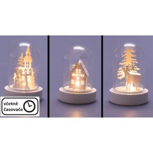 Karácsonyi dekoratív világítás - 3 db kúp