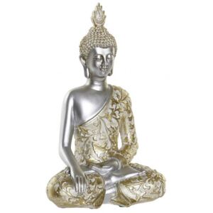 RF-169880-k - figura, műgyanta, 18X11,5X28,5, buddha, aranyozott