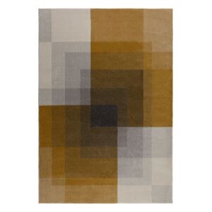 Plaza szürke-sárga szőnyeg, 160 x 230 cm - Flair Rugs