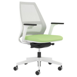 Infinity Net White irodai szék, világos zöld