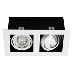 Kanlux MERIL DLP-250 beépíthető spot lámpatest, téglalap, alu, 2xGU10