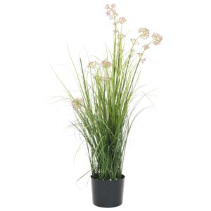 Műnövény fűvel és virággal 95 cm